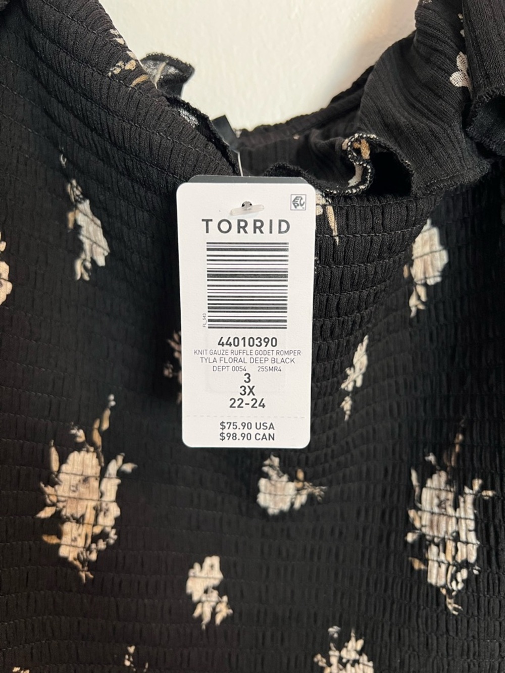 Torrid Ruffle Godet Romper - Picture 5 of 6